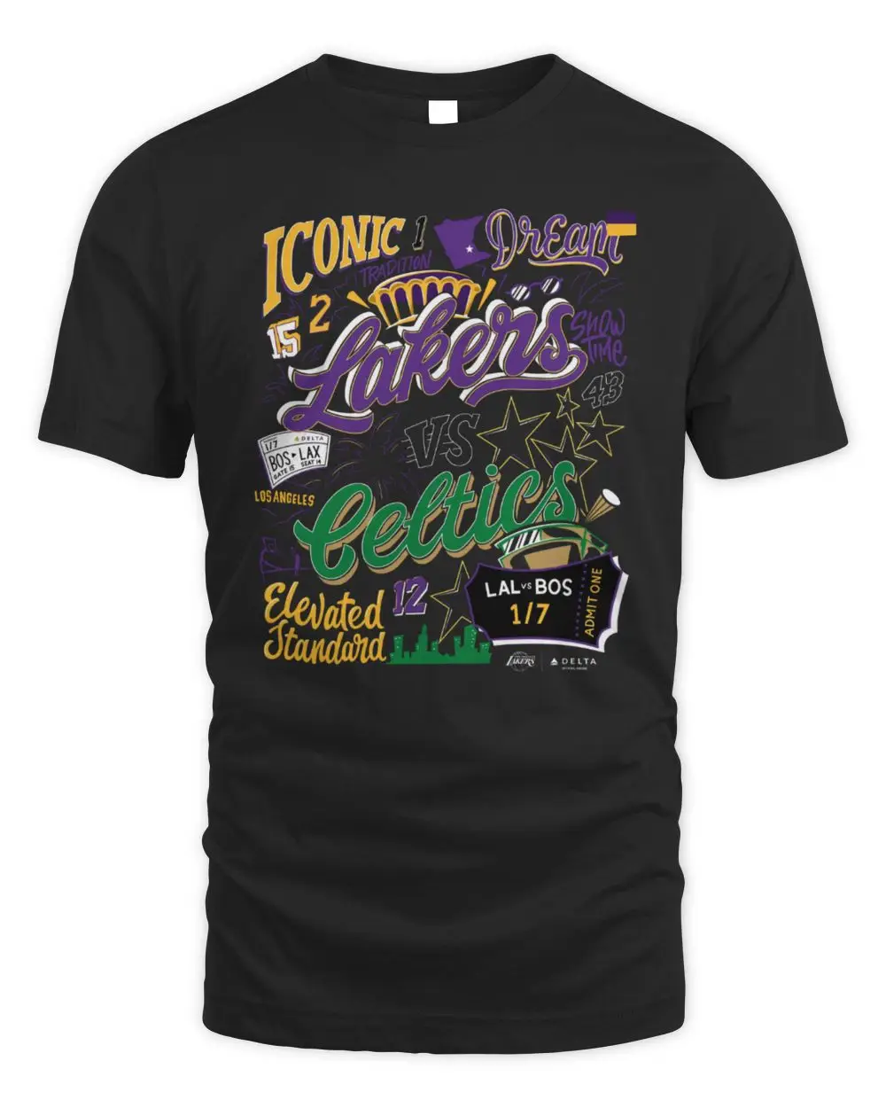 Los Angeles Lakers Vs Boston Celtics Iconic Dream Elevated Standard Hoodie