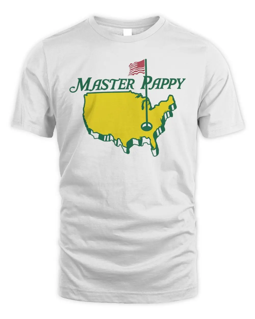 Master Pappy United States Golf Flag Masters T-Shirt