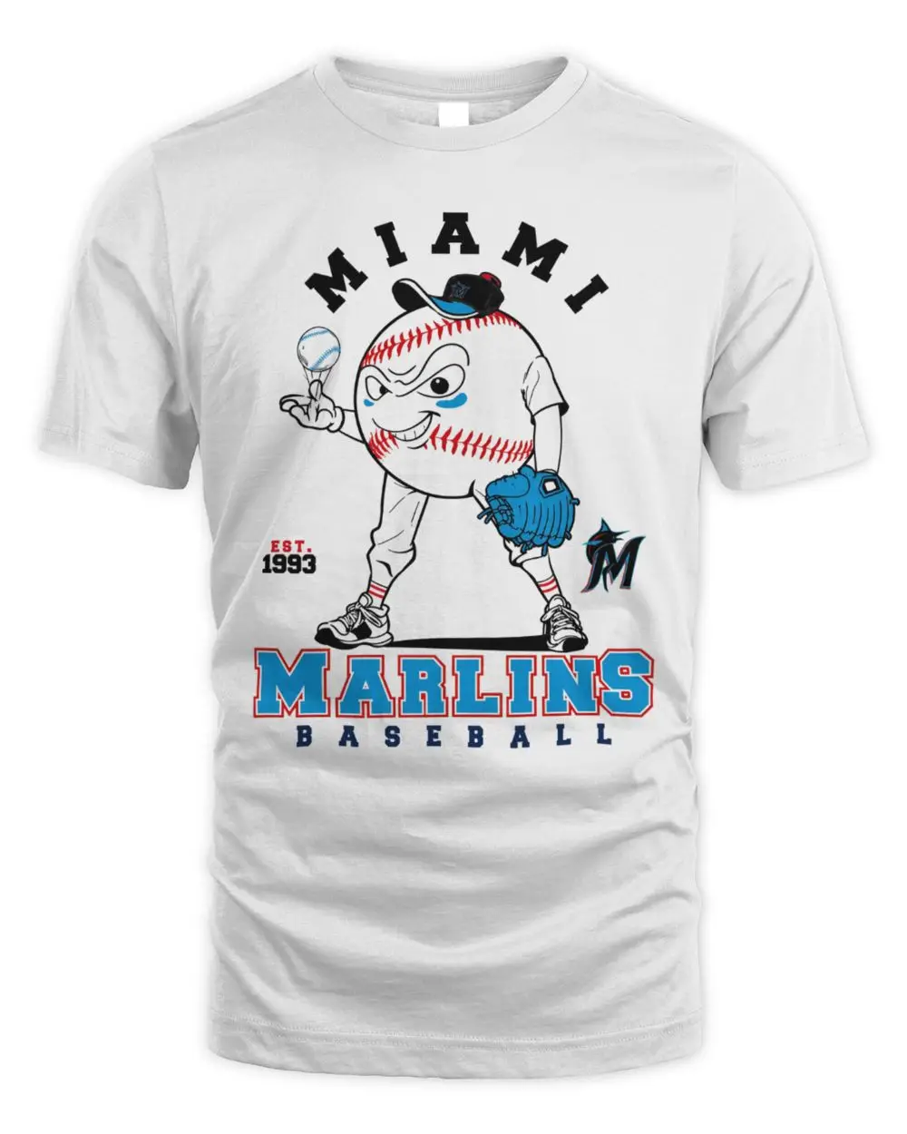 Miami Marlins Starter Baseball Character Hoodie Sweatshirt