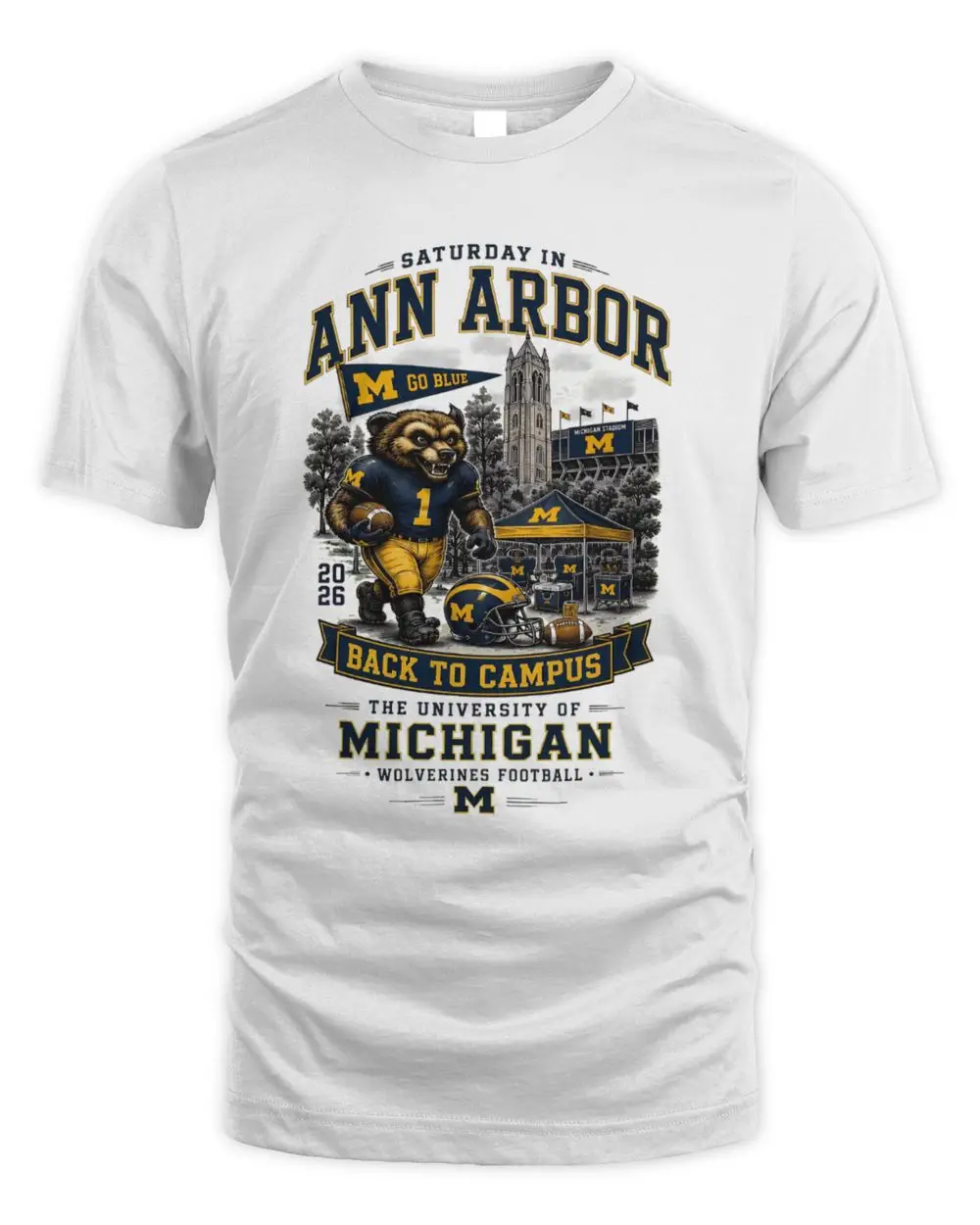 Michigan Wolverines Back To Campus T-Shirt