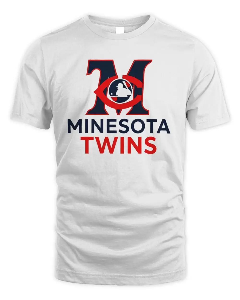 Minnesota Twins Logo Skull Bat Crossed Baseball Shirt