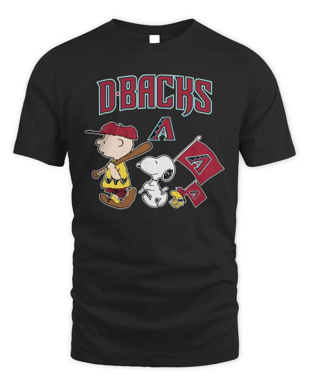 MLB Shop Arizona Diamondbacks Peanuts Flag T-Shirt
