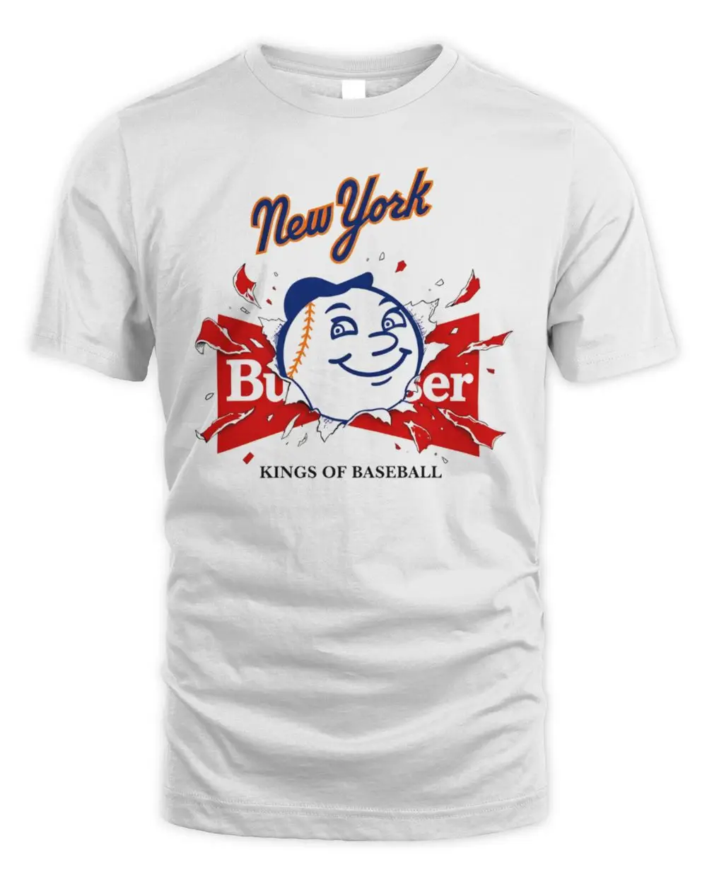 Mr Met New York Mets x Budweiser Kings of Baseball 2026 T-Shirt