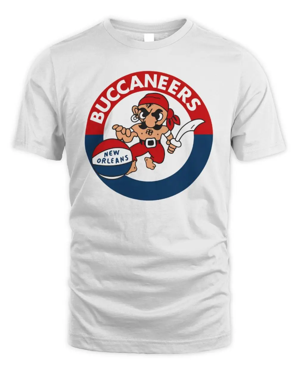 New Orleans Buccaneers ABA Basketball Team Vintage Retro Pirate Mascot Logo Hoodie