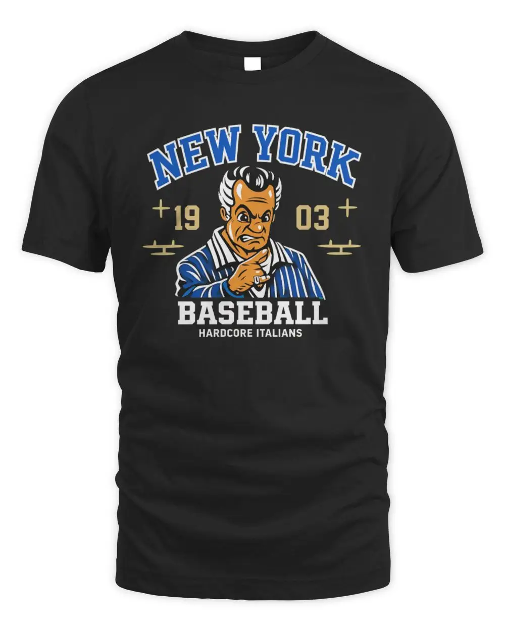 New York Baseball 1903 Paul Gualtieri Hardcore Italians T-Shirt