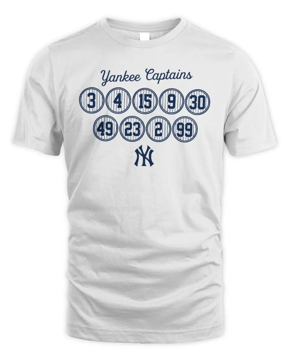 New York Yankees All Captains Number And Logo Baseball Hoodie Sweatshirt New York Yankees All Captains Number And Logo Baseball Hoodie Sweatshirt - Image 1