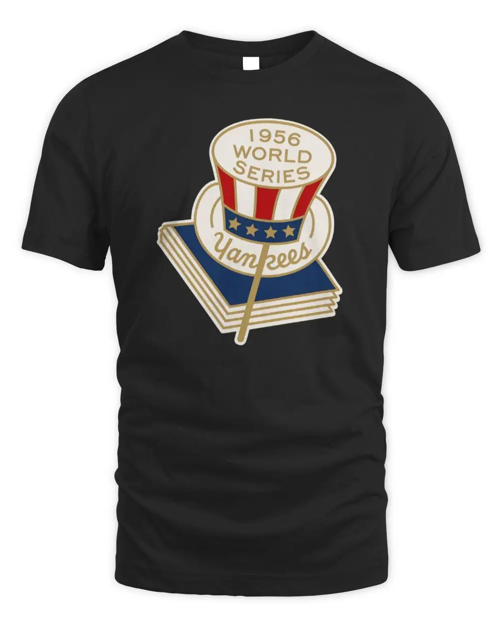 New York Yankees Black 1956 World Series Short Sleeve T-Shirt