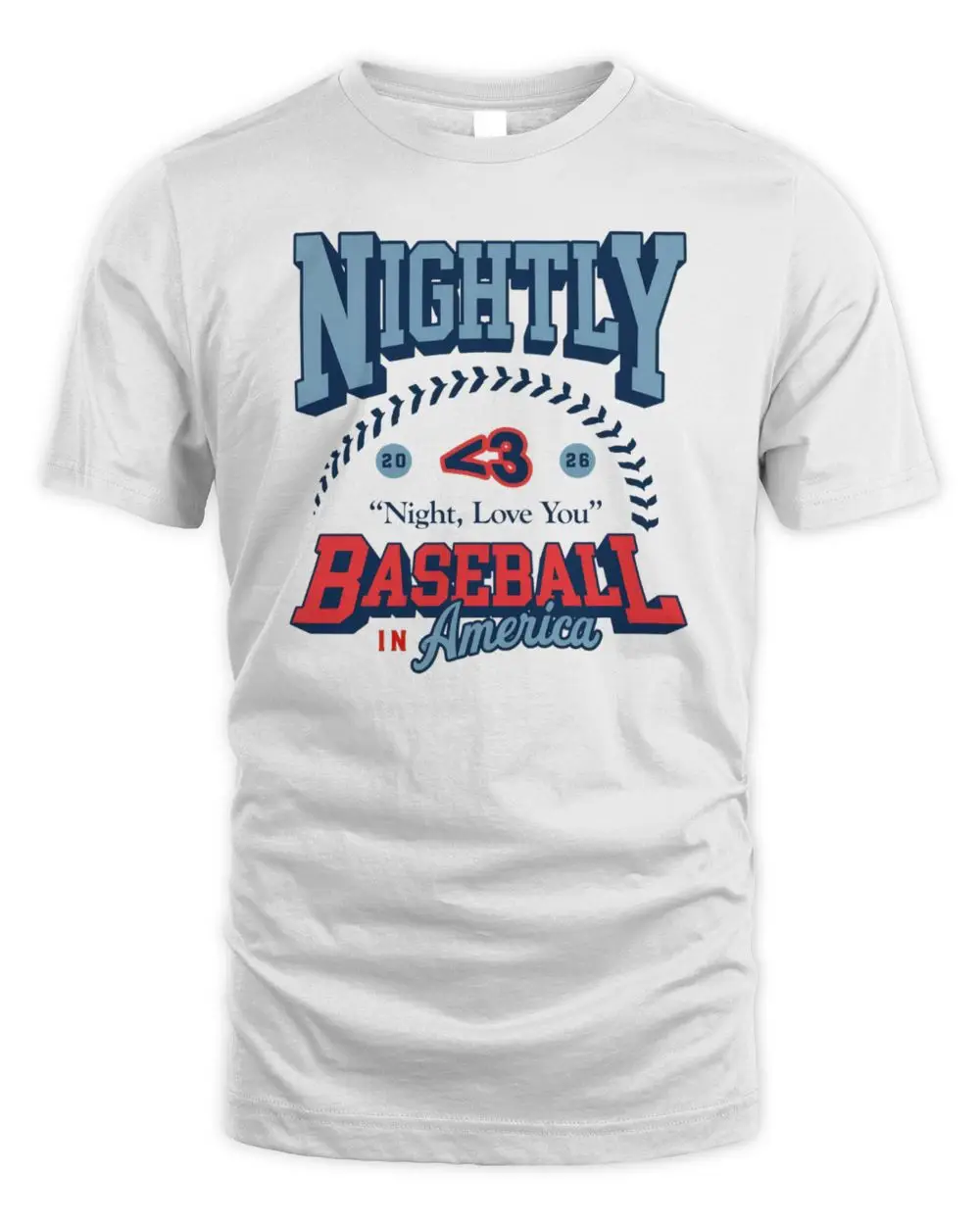 Nightly Merch Baseball in America Official Hoodie