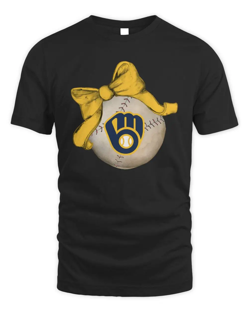 Official 2026 Milwaukee Brewers Baseball Bow T-Shirt