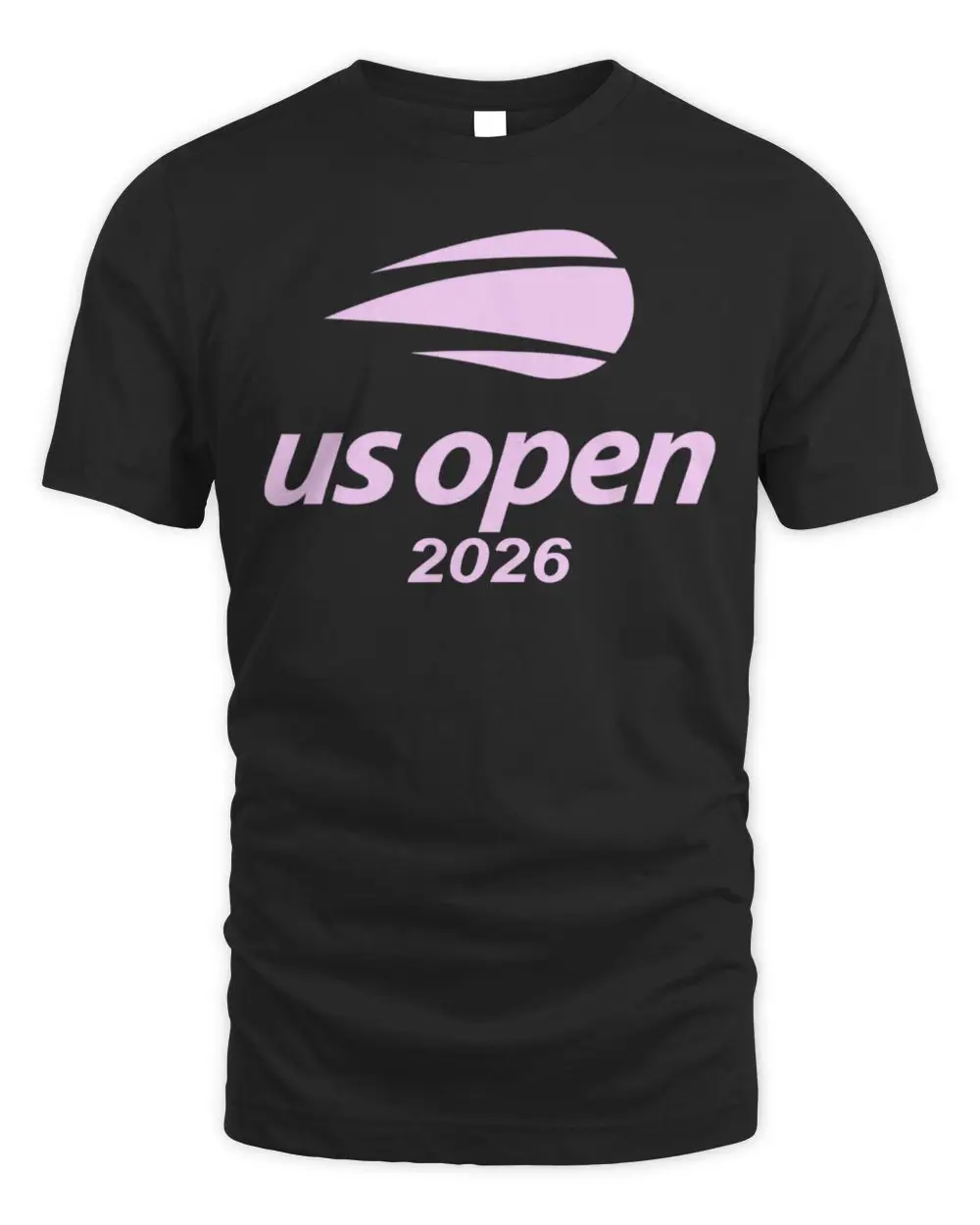 Official 2026 US Open Tennis Championship Pink Logo Black T-Shirt