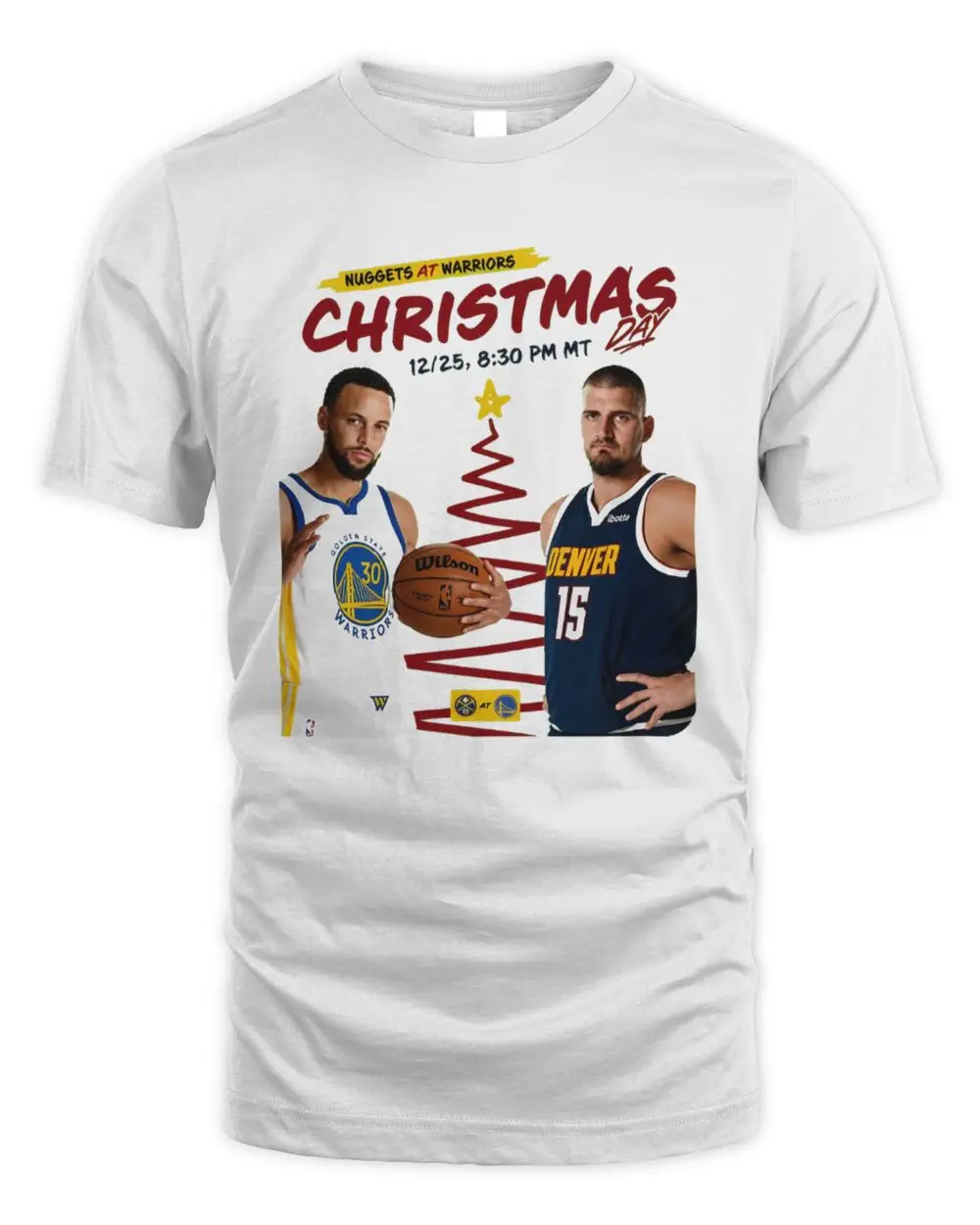 Official Golden State Warriors Vs Denver Nuggets Vs Warriors Christmas Day December 25th 2026 Shirt