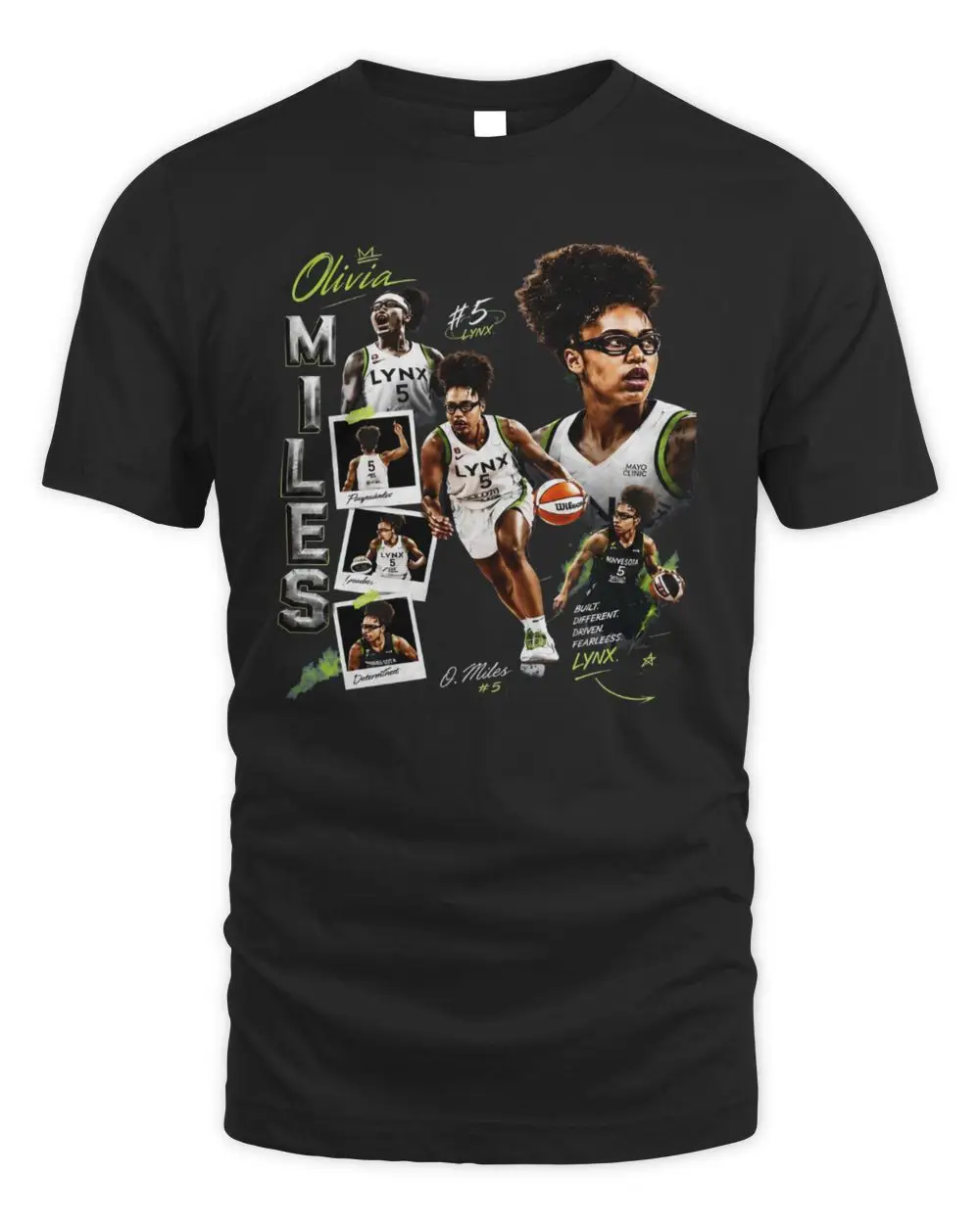 Olivia Miles #5 Minnesota Lynx Built Different Vintage T Shirt
