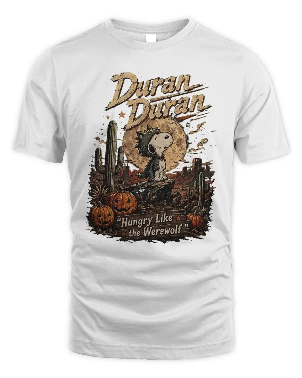 Peanuts Snoopy X Duran Duran Hungry Like The Werewolf Graphic T-Shirt