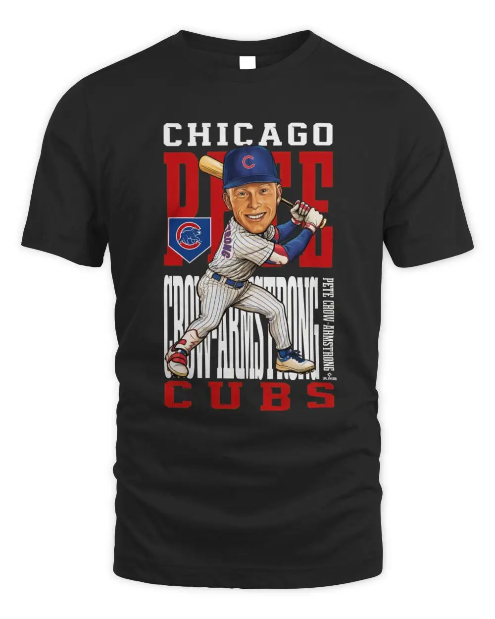 Pete Crow-Armstrong Royal Chicago Cubs Caricature Clash T-Shirt