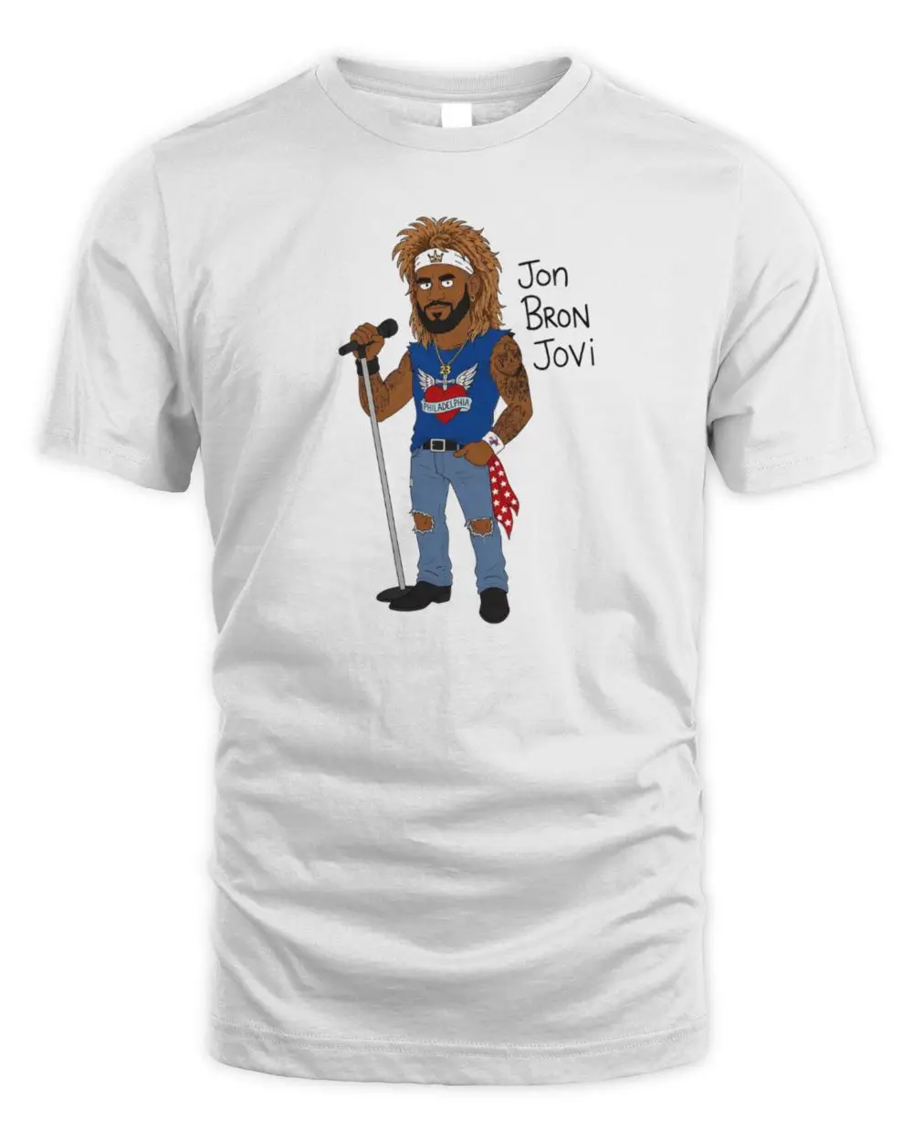 Philadelphia 76ers Basketball Jon Bron Jovi T-Shirt