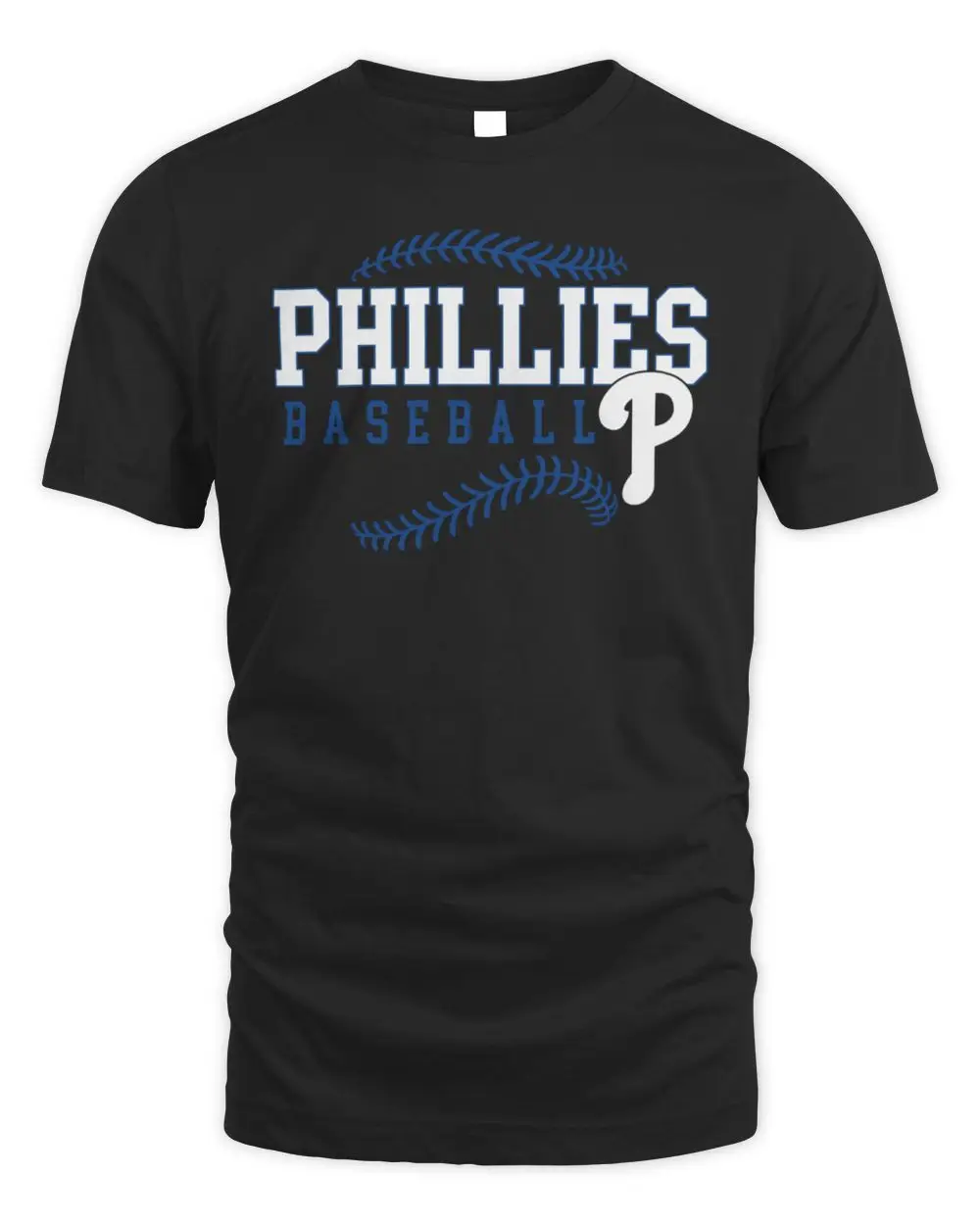 Philadelphia Phillies MLB Baseball Team Logo P Red White Blue Graphic T-Shirt