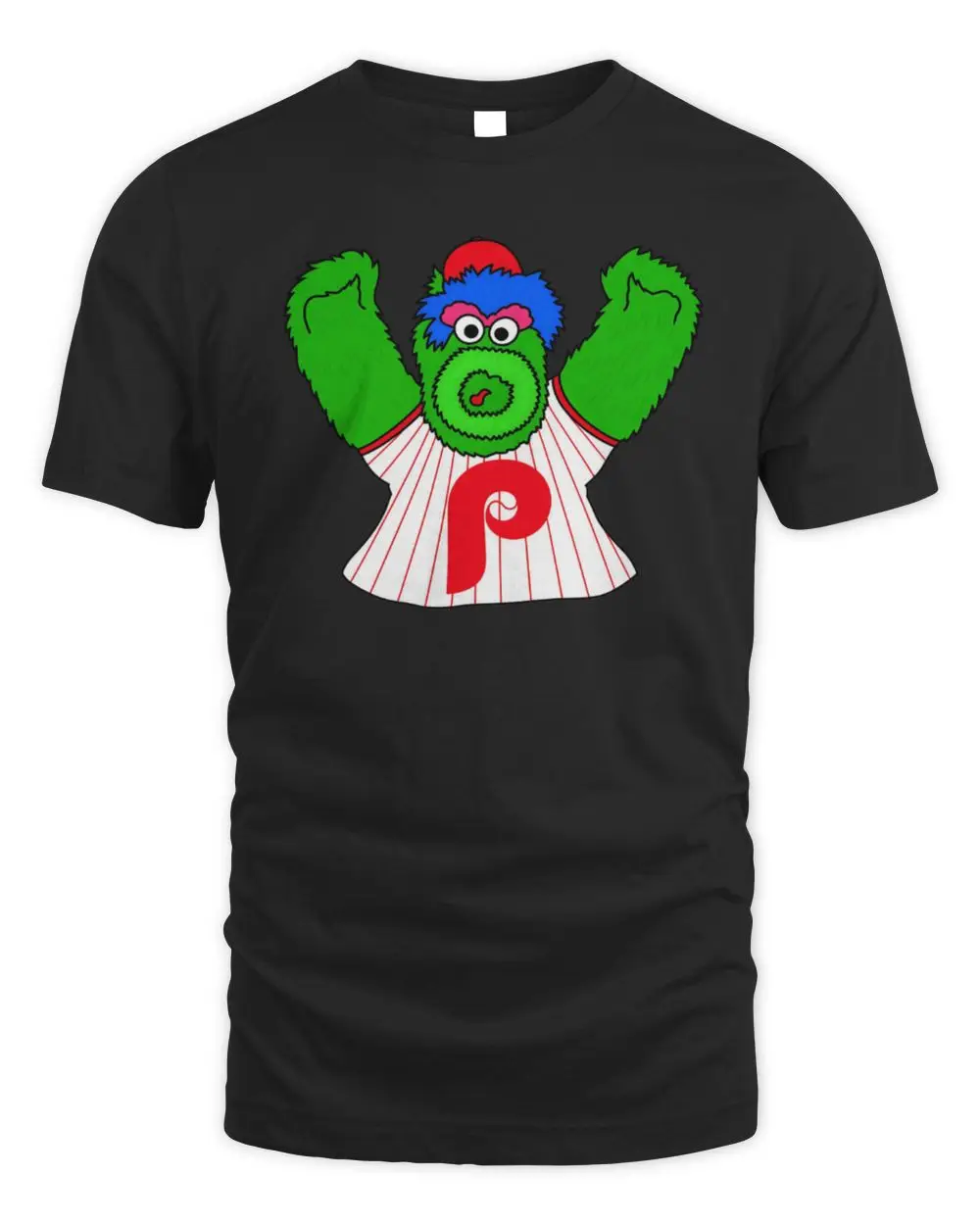 Philadelphia Phillies The Phanatic Mascot Baseball P Logo Red Graphic T-Shirt