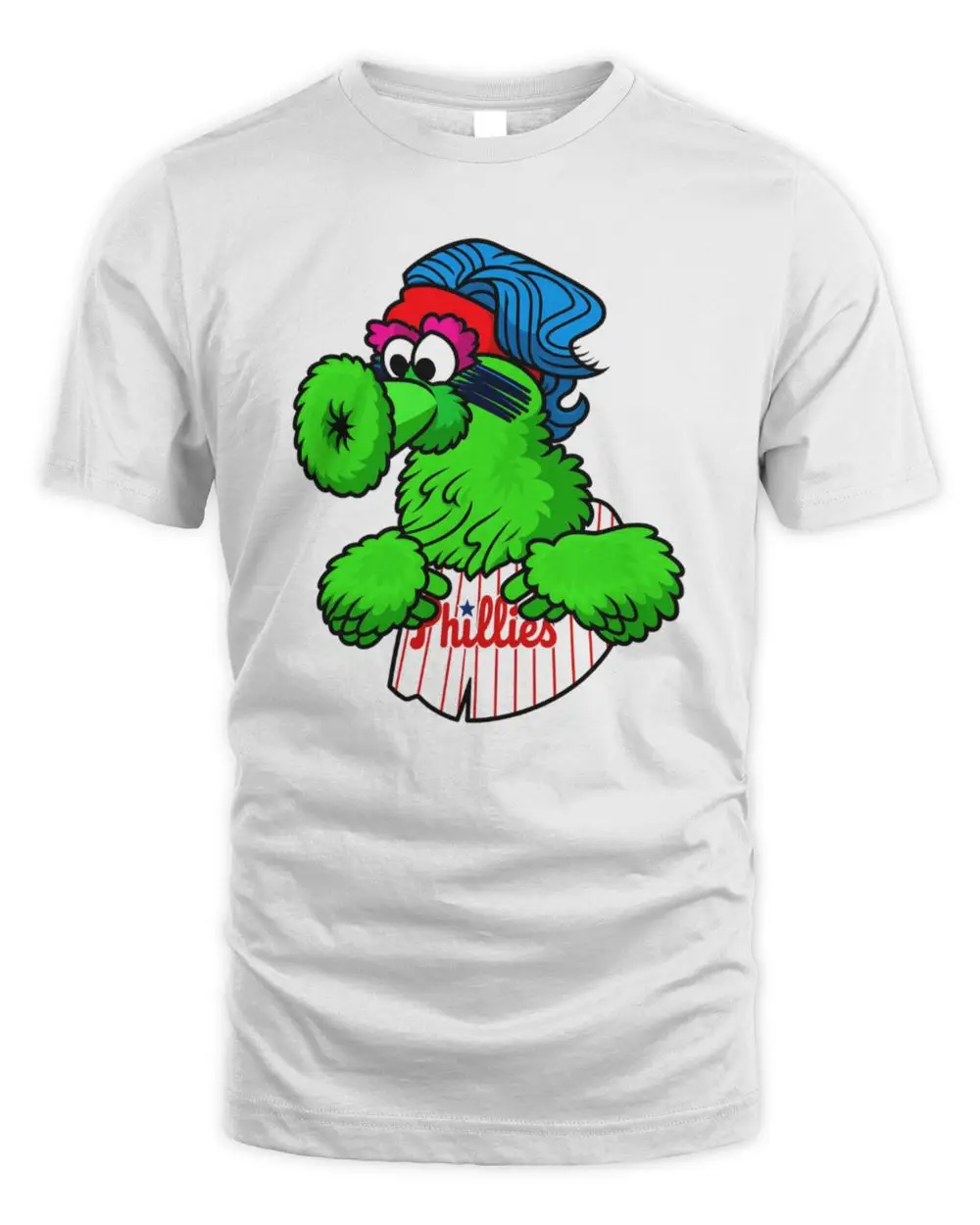 Philadelphia Phillies The Phanatic Mascot Baseball Pinstripe Graphic Hoodie Philadelphia Phillies The Phanatic Mascot Baseball Pinstripe Graphic Hoodie - Image 1