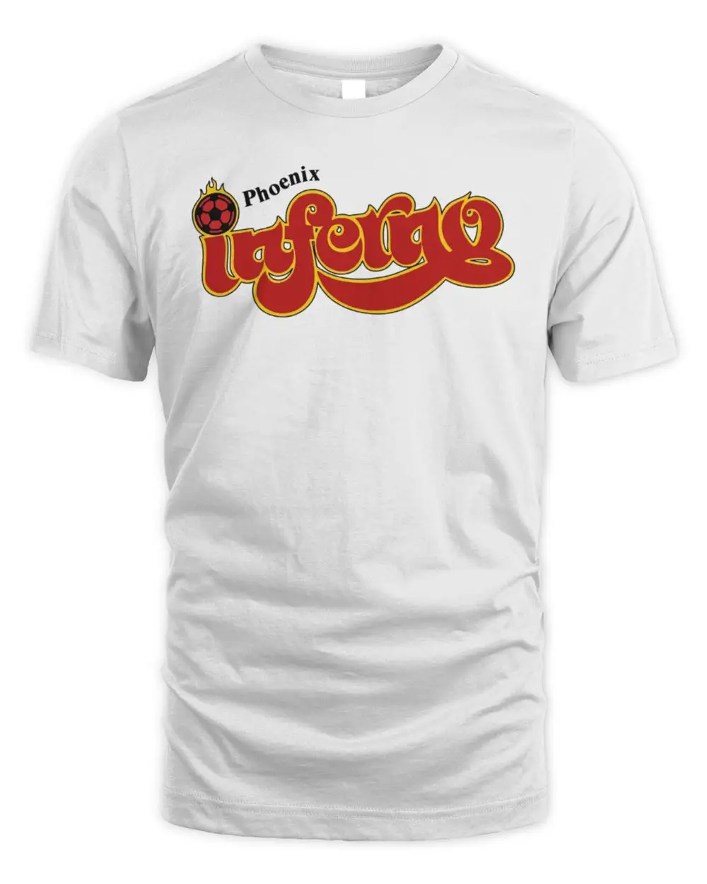 Phoenix Inferno Soccer Team Flaming Ball Logo Fan Hoodie