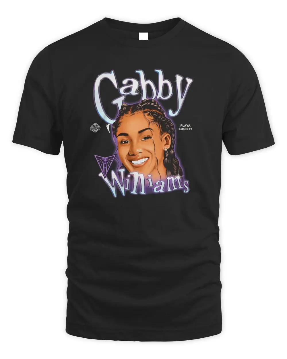 Playa Society Gabby Williams Charcoal Golden State Valkyries Sketch Official Hoodie