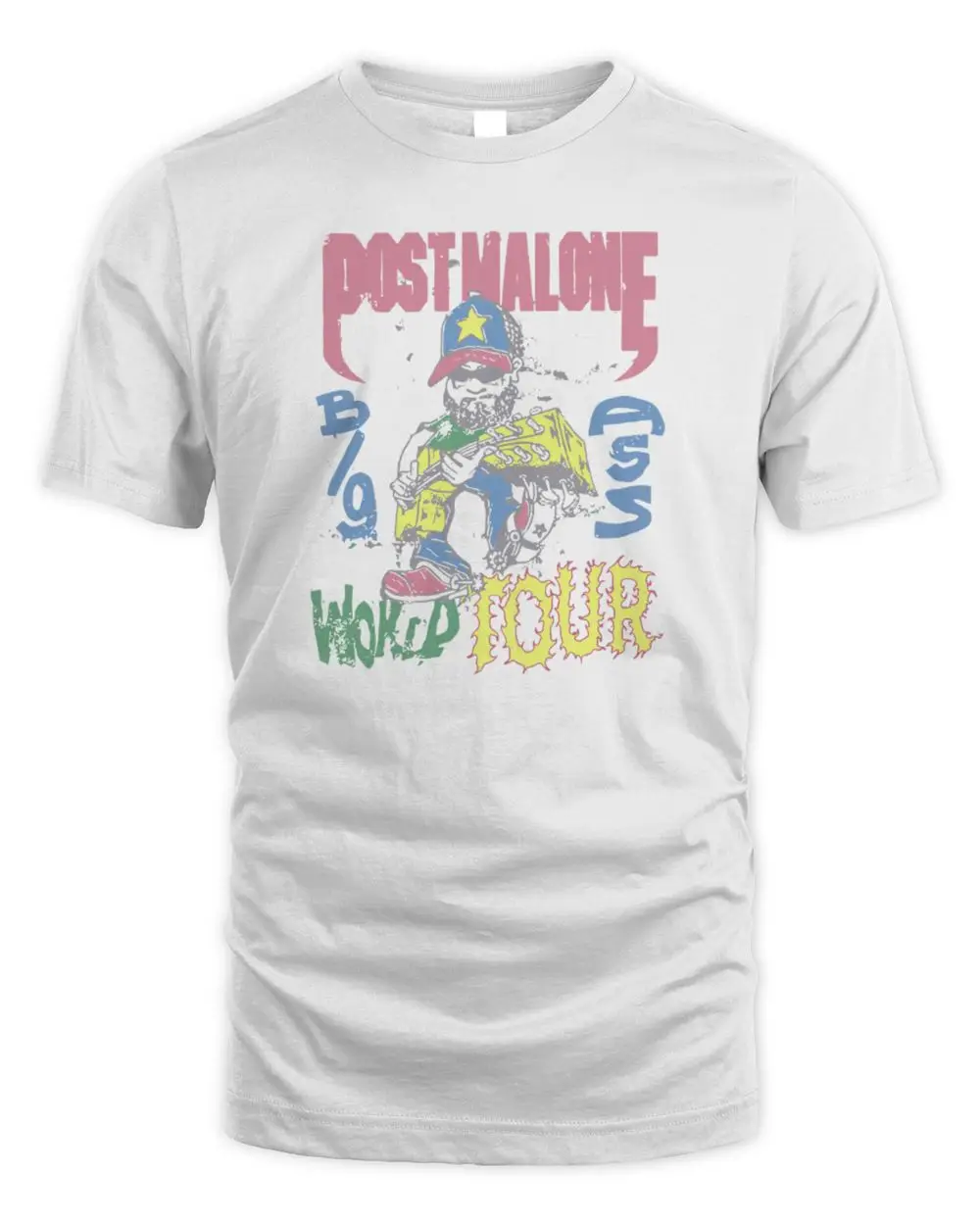 Post Malone Merch Big Ass World Tour 2026 T-Shirt