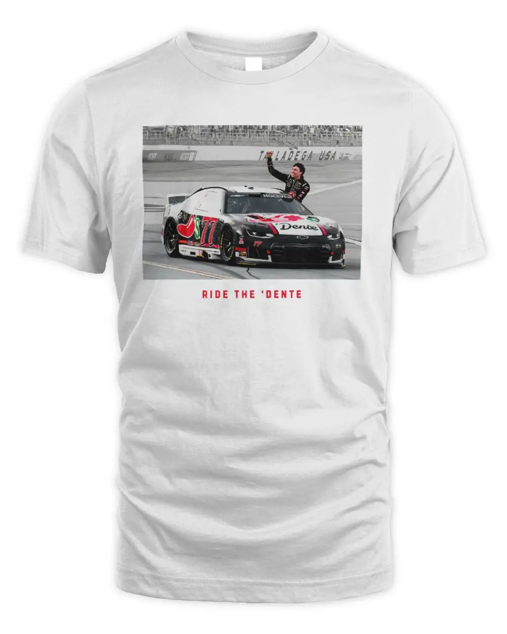 Ride The 'Dente #77 Carson Hocevar Chili's 'Dega Win Hoodie