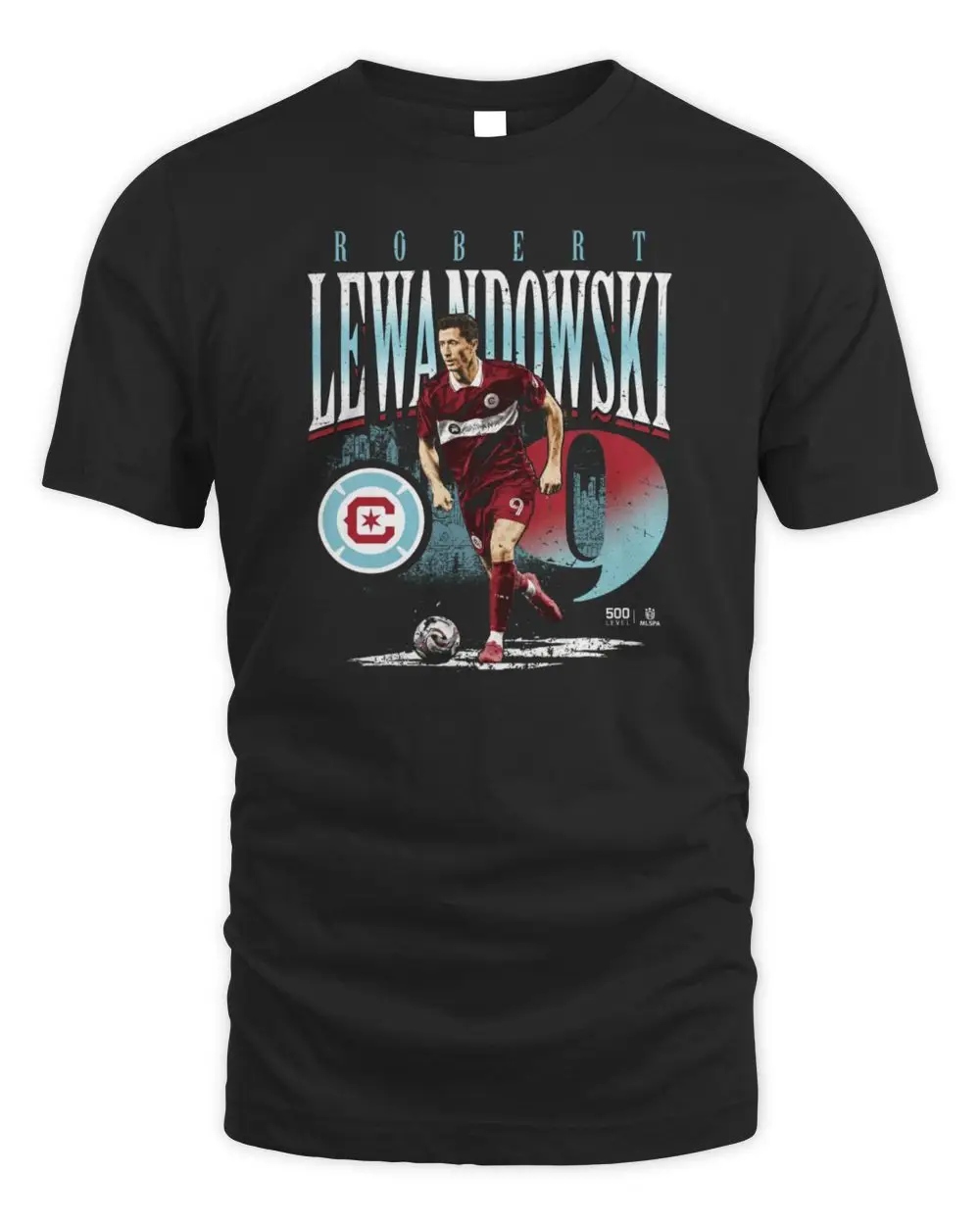 Robert Lewandowski Chicago Fire FC Feature T-Shirt Black