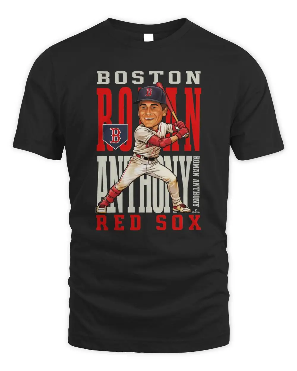 Roman Anthony Navy Boston Red Sox Caricature Clash Hoodie