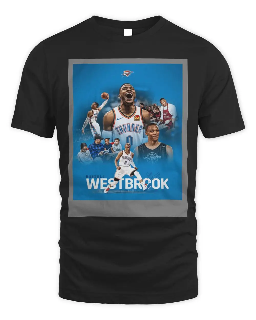 Russell Westbrook OKC Thunder Retirement Thank You For Everything T-Shirt