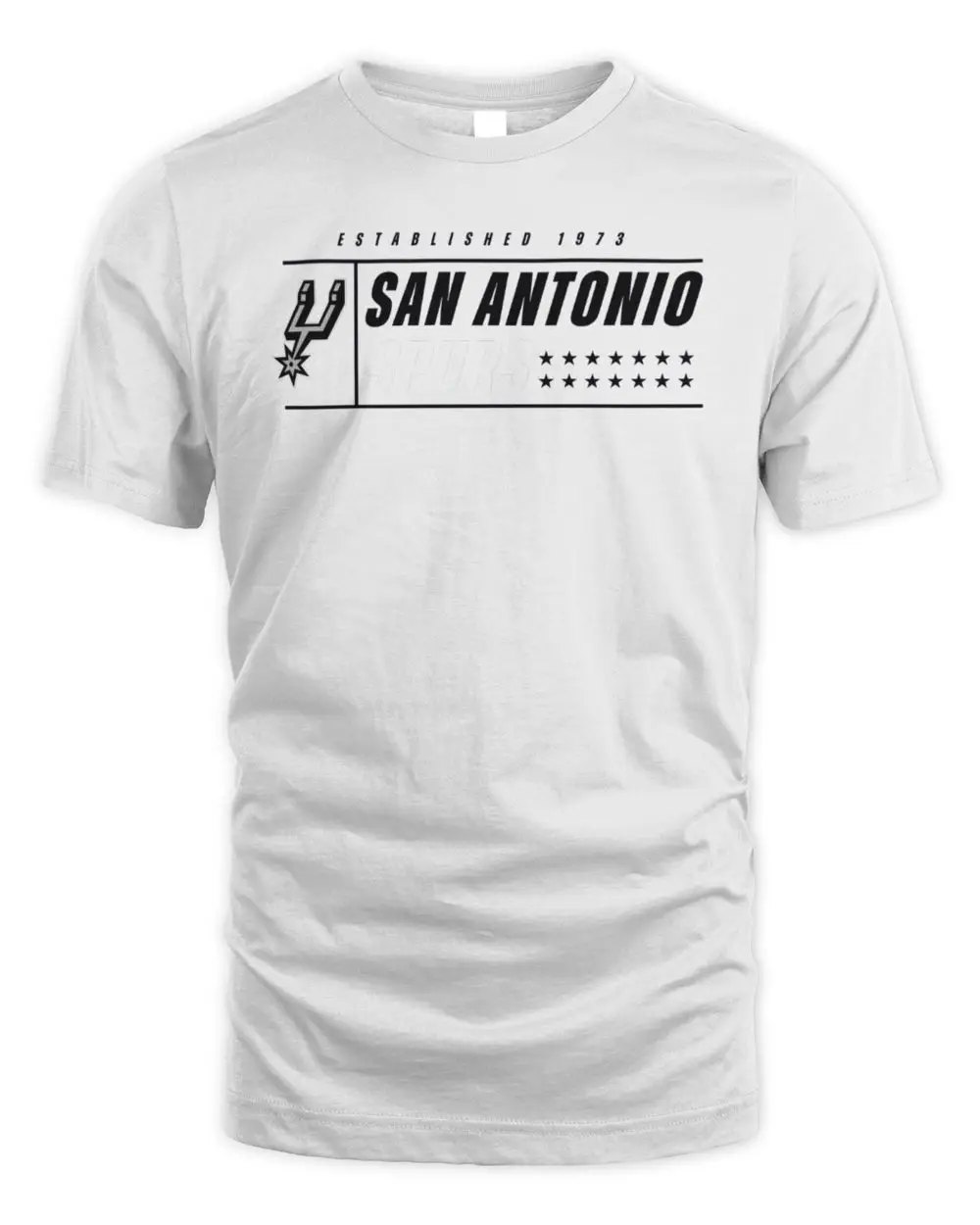 San Antonio Spurs NBA Basketball Team Logo Established 1973 Gray T-Shirt