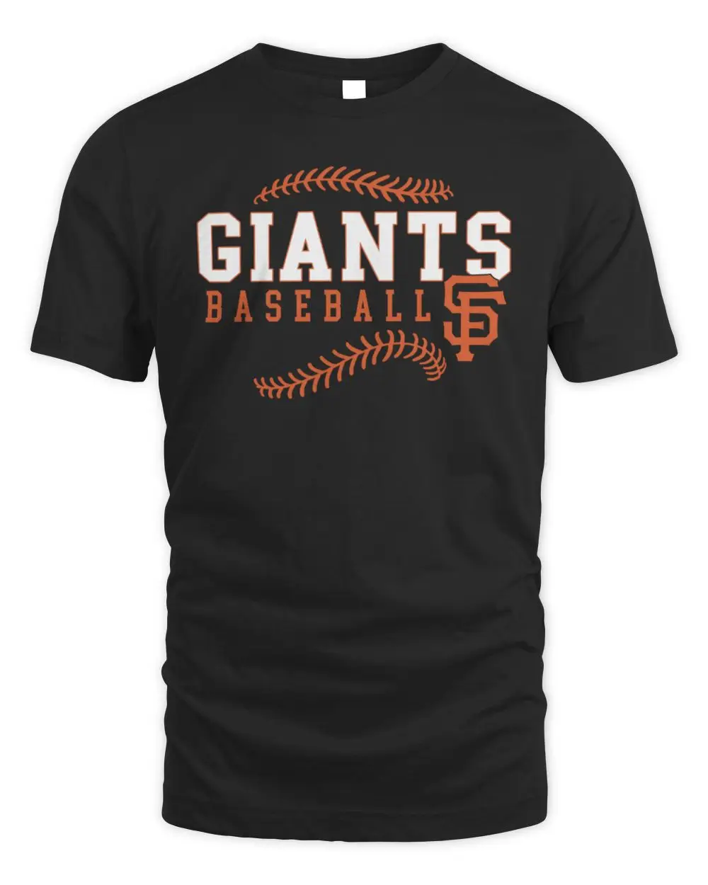 San Francisco Giants MLB Baseball Team Logo SF Orange White Black Graphic T-Shirt