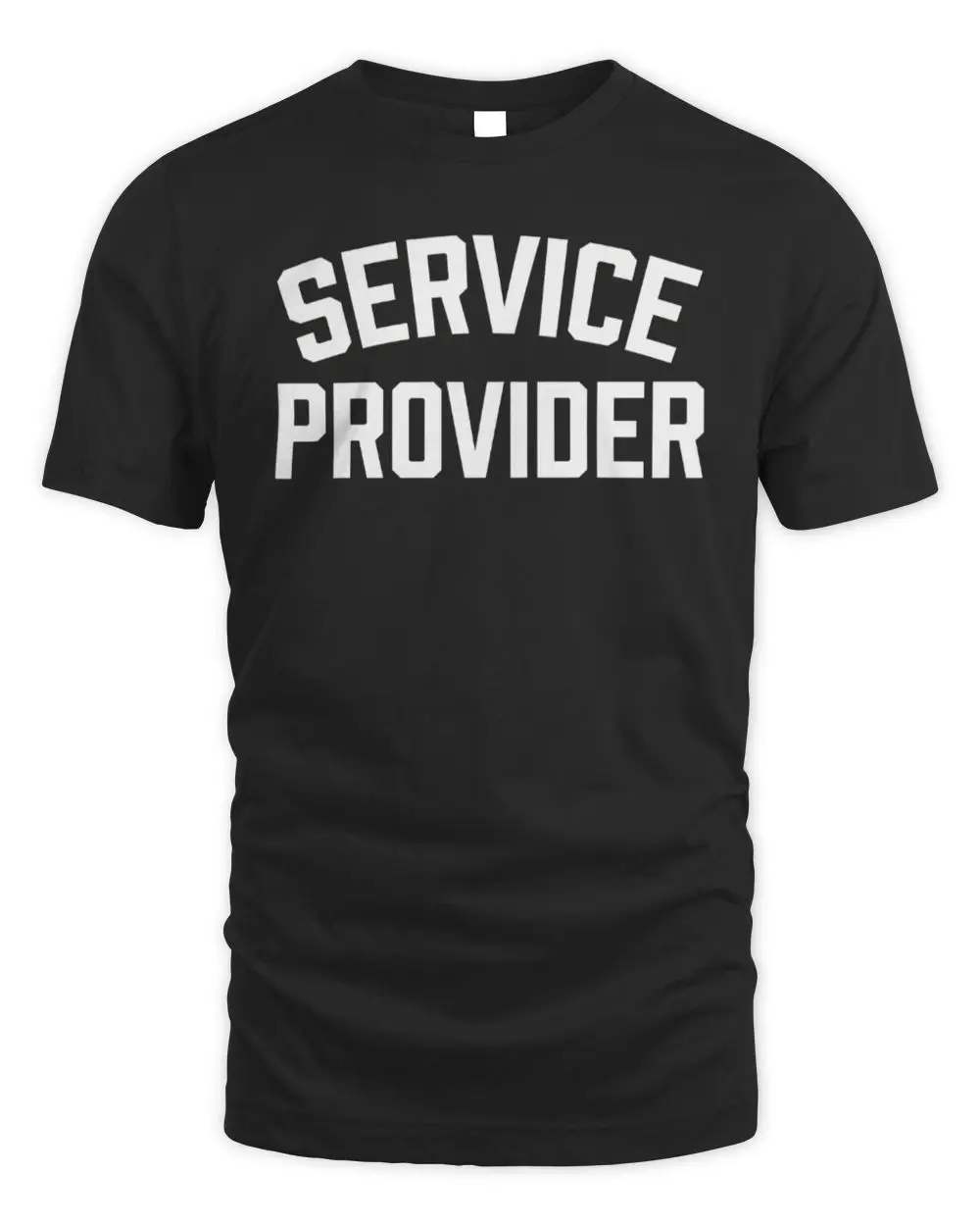 Service Provider Vintage Block Letters Graphic Black Hoodie