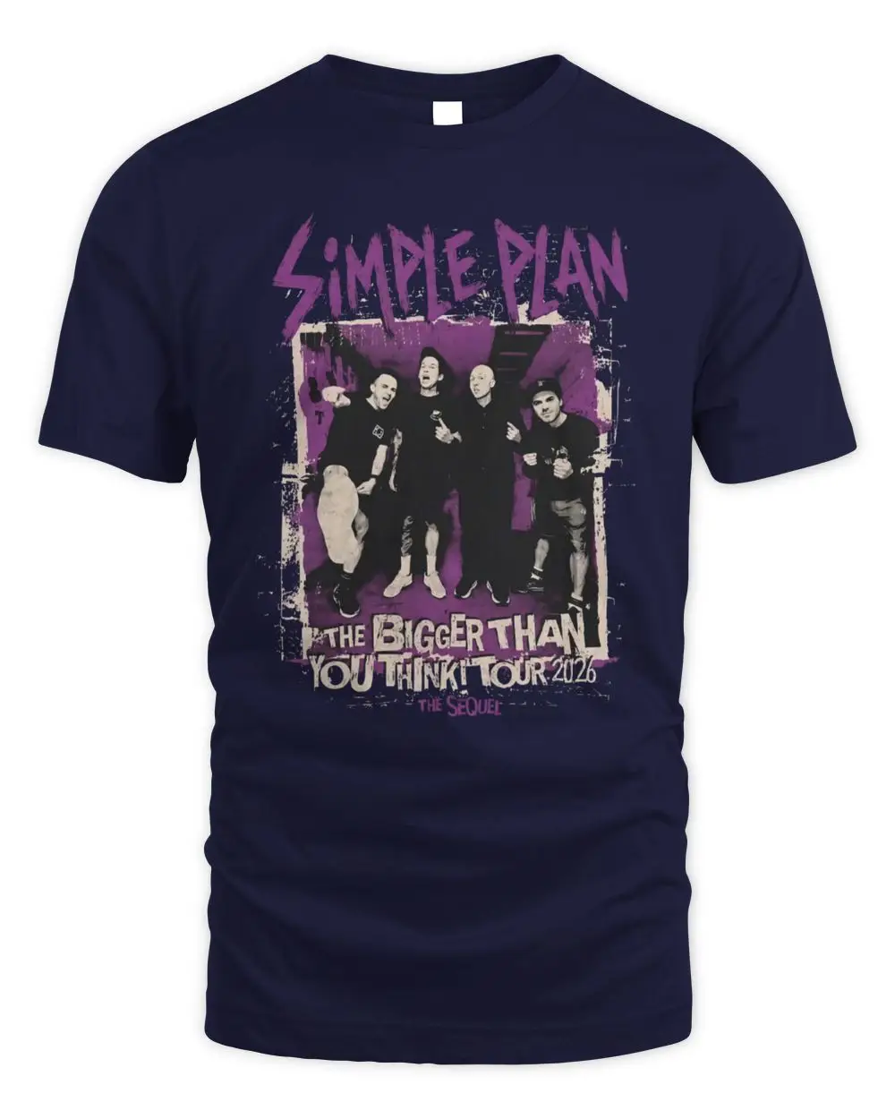 Simple Plan Tour Merch The Bigger Than You Think Tour 2026 Band Photo Hoodie