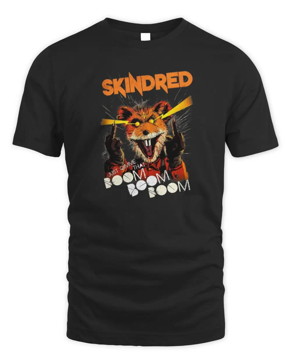 Skindred Merchandise Boom Boom Boom Black Tee