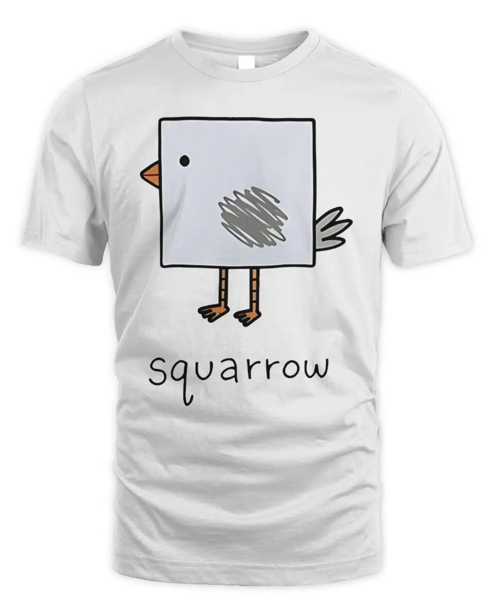 Squarrow Square Bird Doodle Cute Animal Shirt