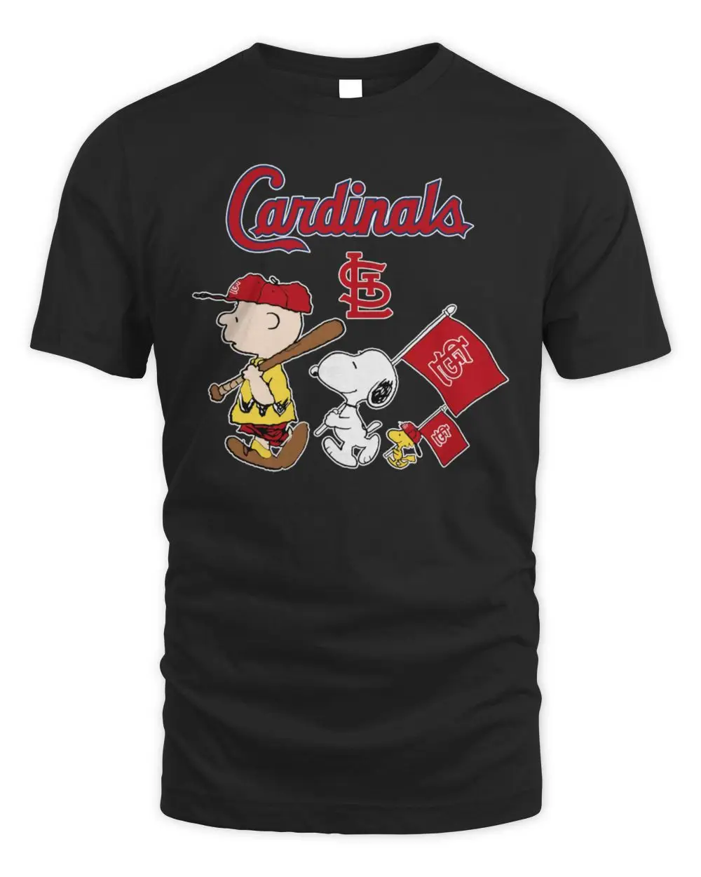 St. Louis Cardinals Baseball X Peanuts Snoopy Flag Hoodie