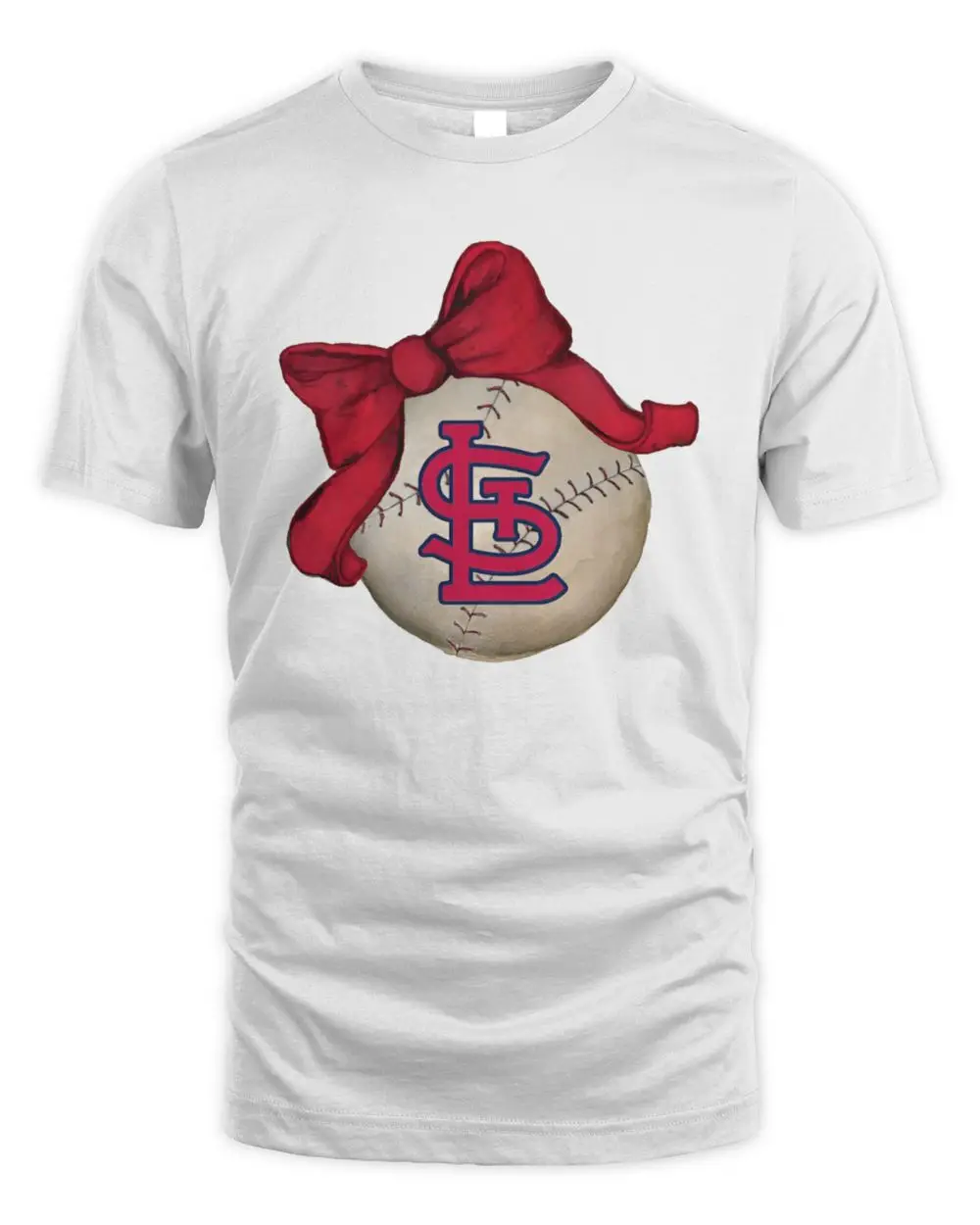 St. Louis Cardinals MLB Bow Baseball Logo Fan Graphic Hoodie