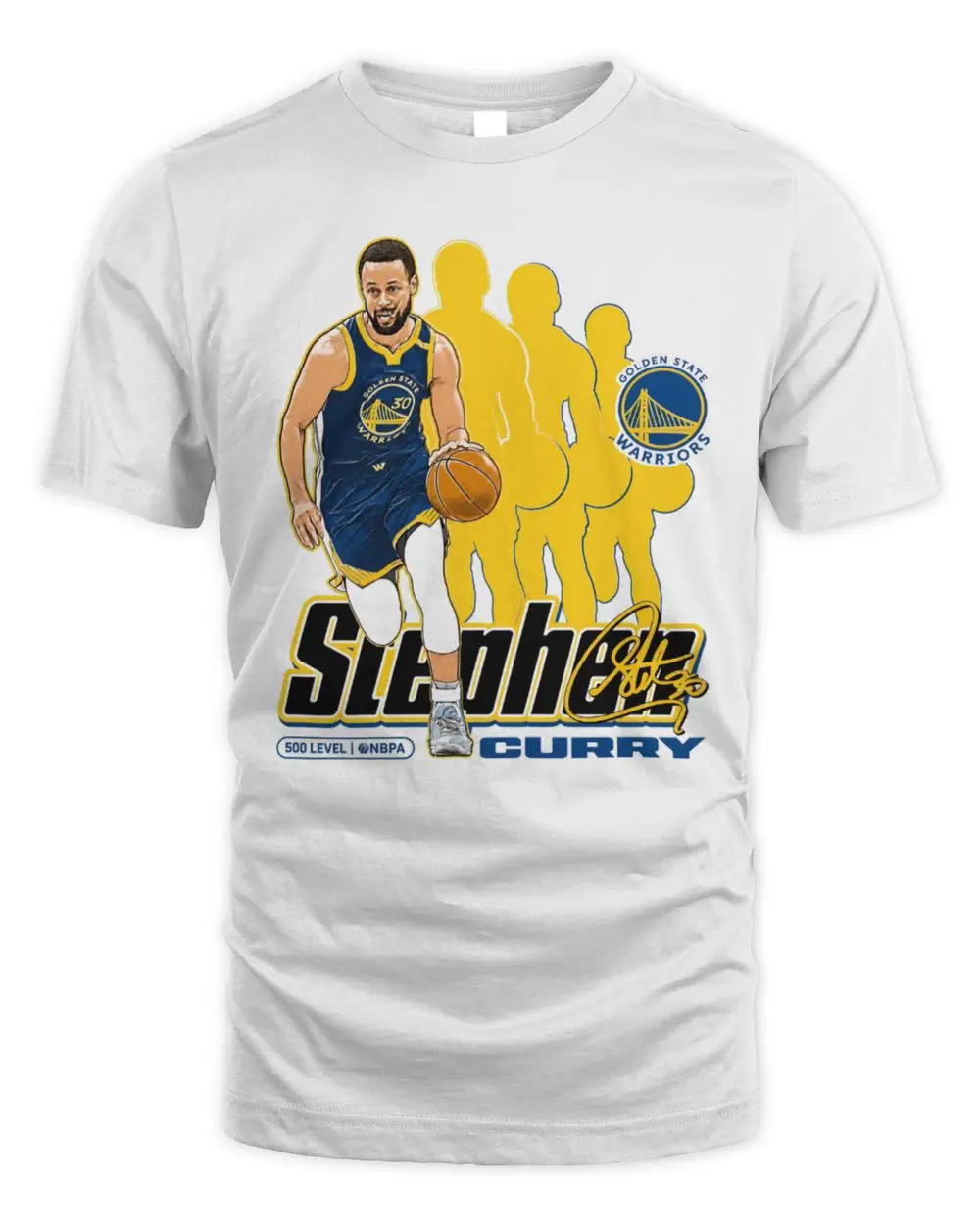 Stephen Curry 30 Golden State Warriors 500 Level NBA Basketball Star Motion Signature Graphic Hoodie