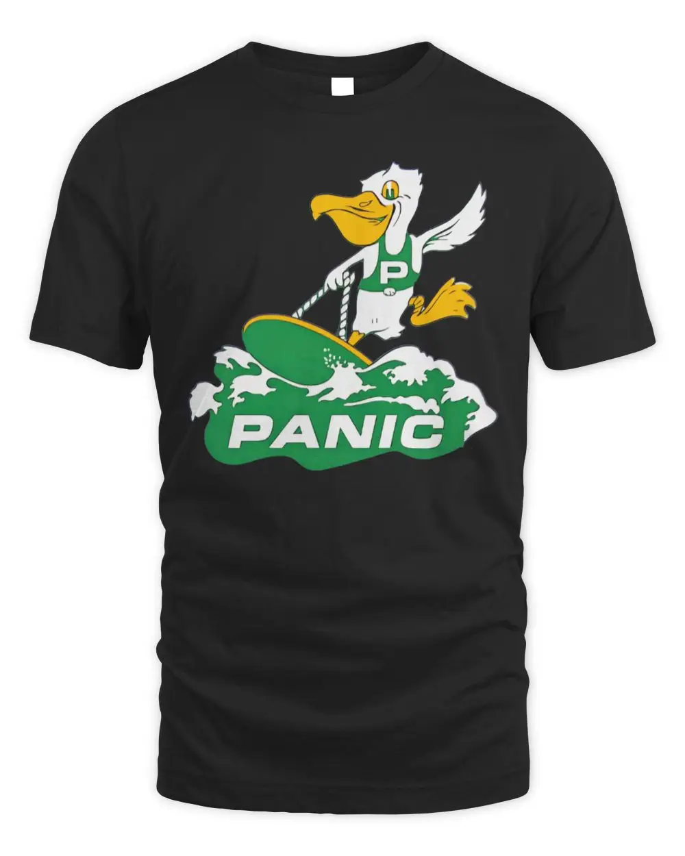 Surfing Pelican Panic Tulane University T-Shirt
