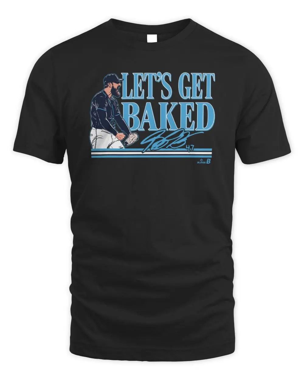 Tampa Bay Rays MLB Bryan Baker Let's Get Baked T-Shirt