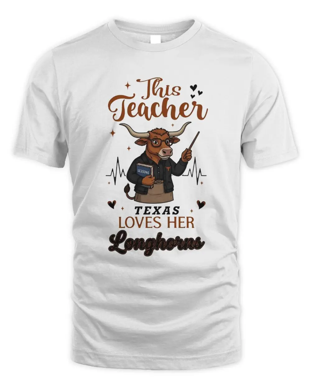 Texas Longhorns This Teacher Love Football Mascot T-Shirt