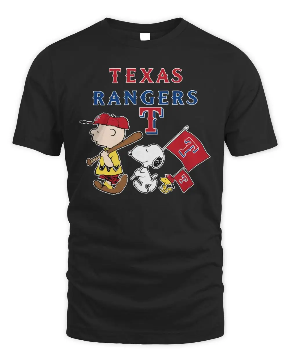 Texas Rangers Baseball X Peanuts Snoopy Flag Hoodie
