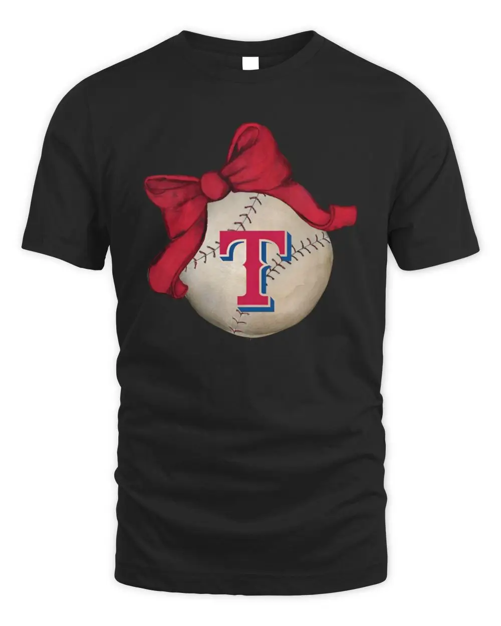 Texas Rangers MLB Bow Baseball Logo Graphic Hoodie