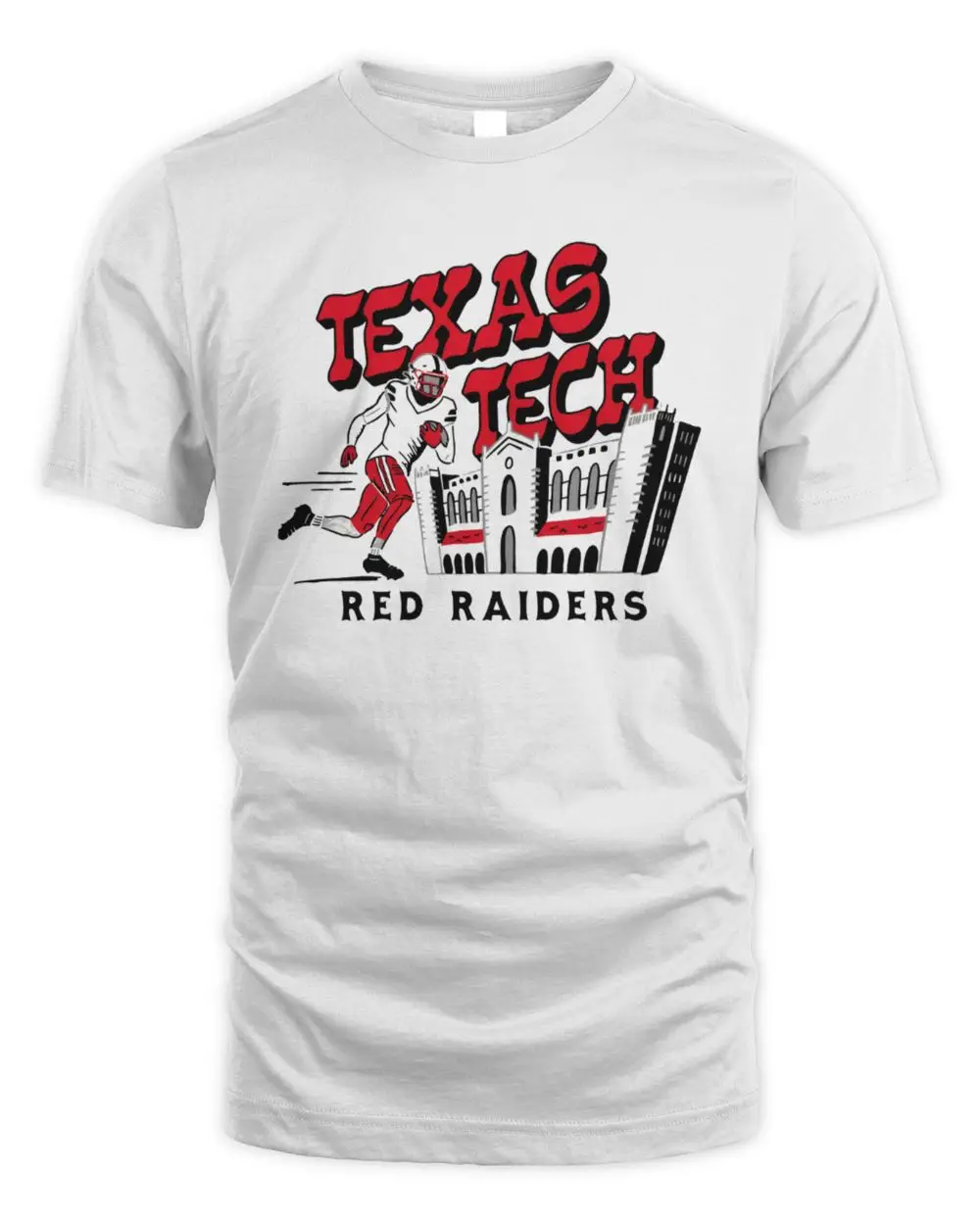 Texas Tech Red Raiders NCAA College Football Player Stadium Graphic Hoodie Grey