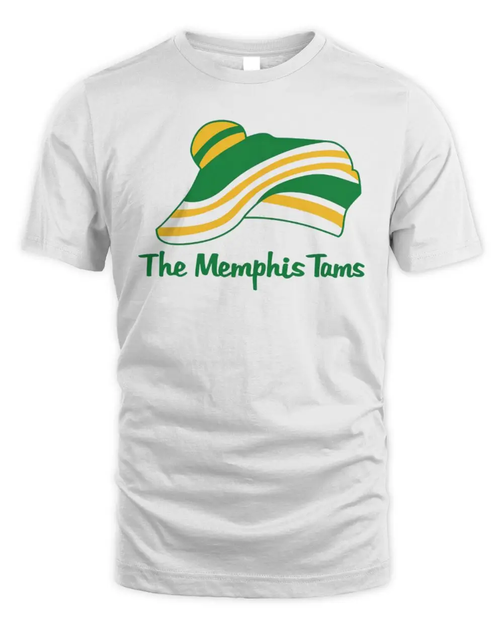 The Memphis Tams Vintage ABA Basketball Team Retro Tam Hat Logo Graphic T-Shirt