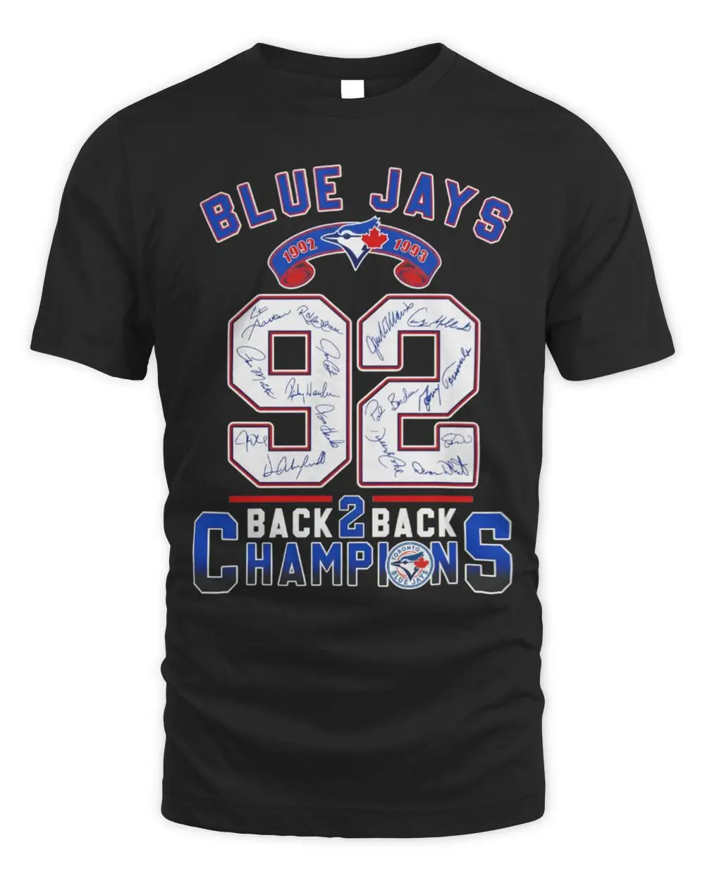 Toronto Blue Jays 1992 1993 Back to Back Champions Signatures Hoodie
