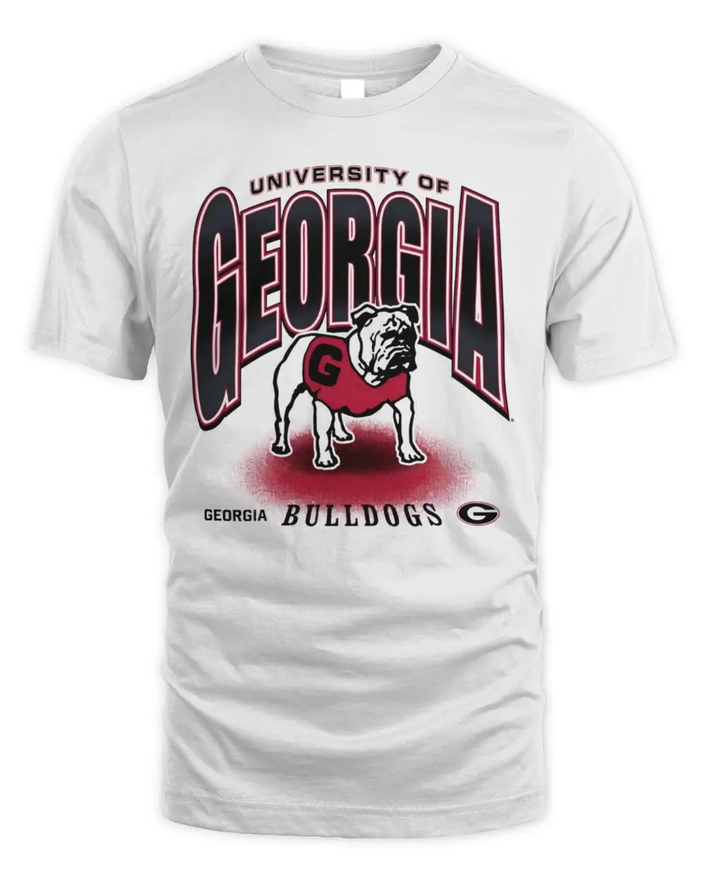 University Of Georgia Bulldogs NCAA College Sports Uga Mascot Logo Graphic White Hoodie