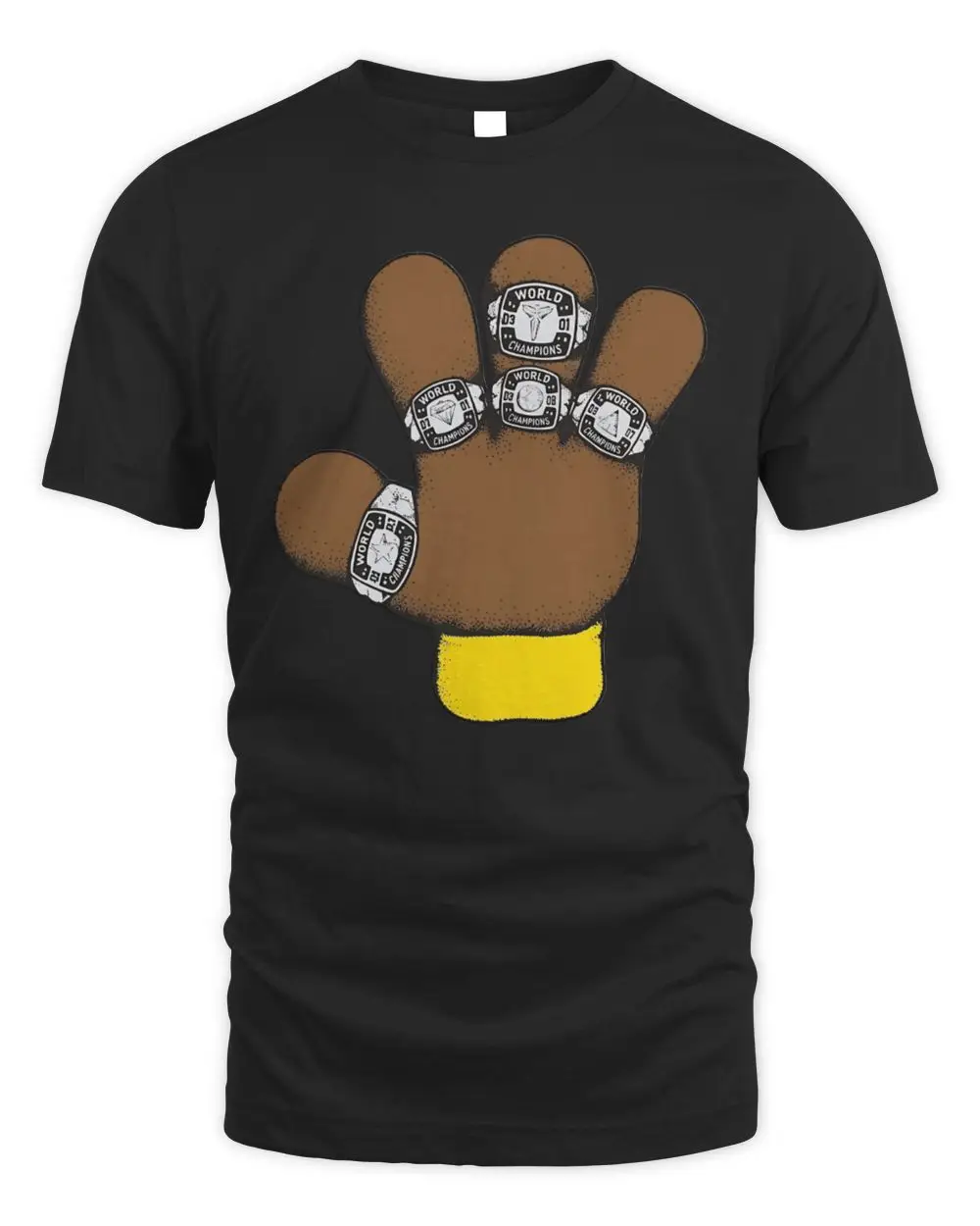 Vanessa Bryant Wearing Five Championship Rings Basketball T-Shirt