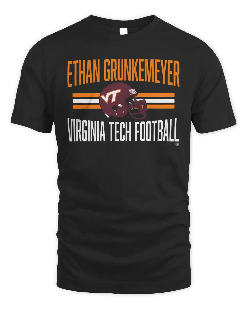 Virginia Tech Football Ethan Grunkemeyer Helmet Hero Official Hoodie