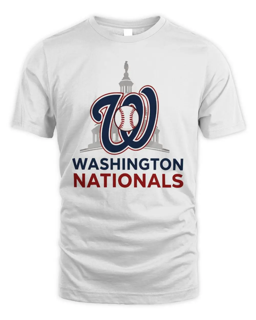 Washington Nationals Logo Skull Bat Crossed Baseball Shirt